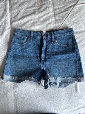 madewell high rise denim shorts size 31